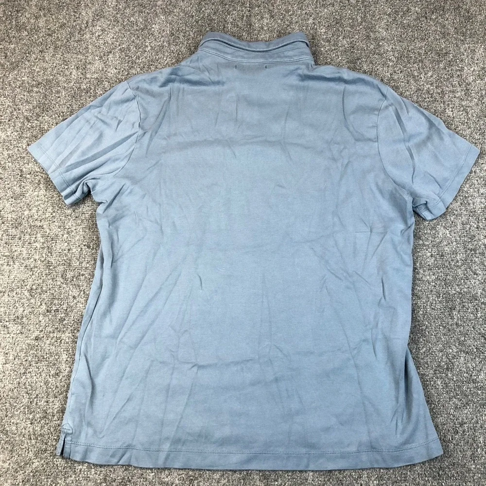 Banana Republic Mens Light Blue Short Sleeve Polo Shirt Size Large